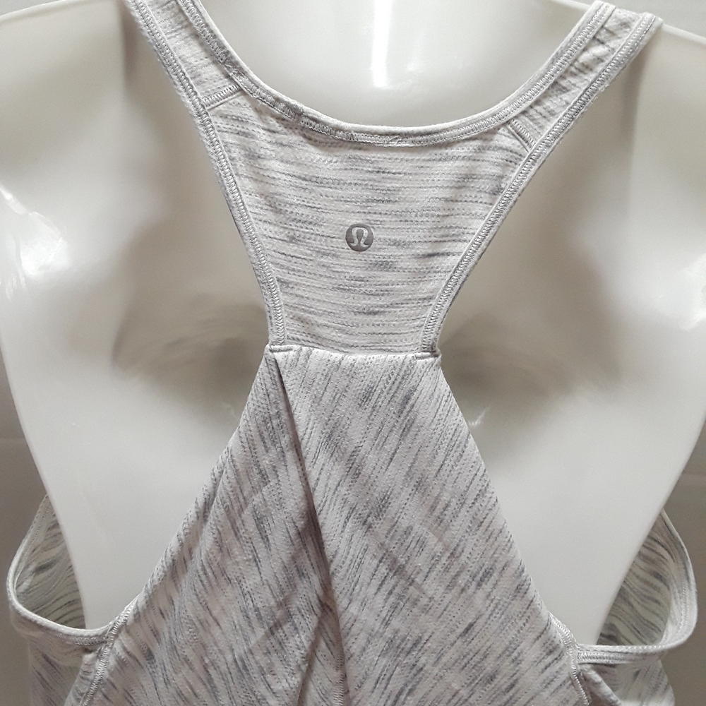 Lululemon Womens Racer Back Tank Top Heather Grey - Picture 6 of 7